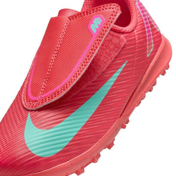 Nike Jr. Mercurial Vapor 16 Club TF Turf Soccer Cleats-  Ember Glow/ Aurora Green