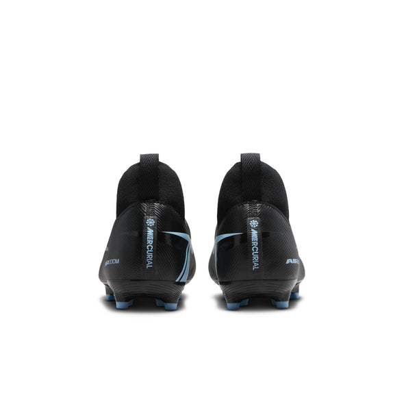 Nike Junior Zoom Mercurial Superfly 10 Academy FG Firm Ground Soccer Cleats-Black/Black Ice