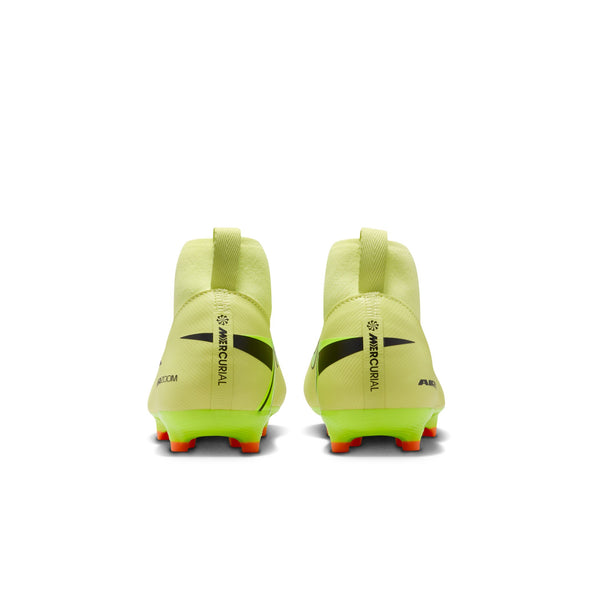Nike Junior Zoom Mercurial Superfly 10 Academy FG Firm Ground Soccer Cleats- Limelight/Volt/ Hyper Crimson