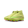 Nike Junior Zoom Mercurial Superfly 10 Academy FG Firm Ground Soccer Cleats- Limelight/Volt/ Hyper Crimson