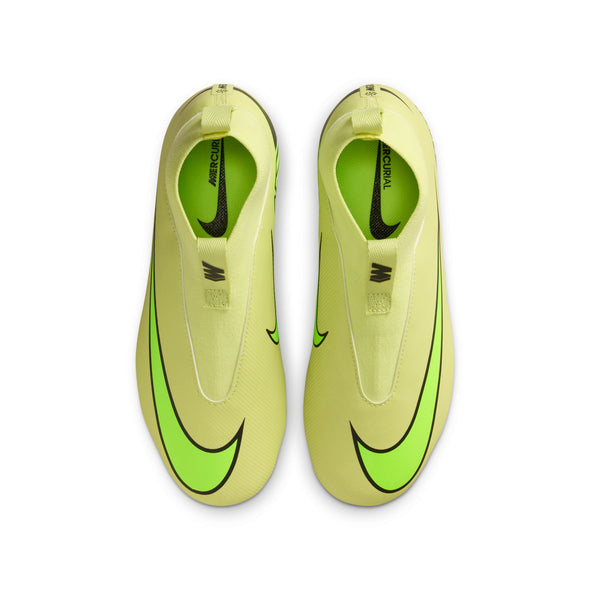 Nike Junior Zoom Mercurial Superfly 10 Academy FG Firm Ground Soccer Cleats- Limelight/Volt/ Hyper Crimson