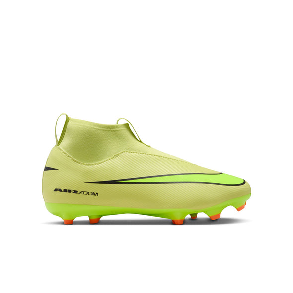 Nike Junior Zoom Mercurial Superfly 10 Academy FG Firm Ground Soccer Cleats- Limelight/Volt/ Hyper Crimson