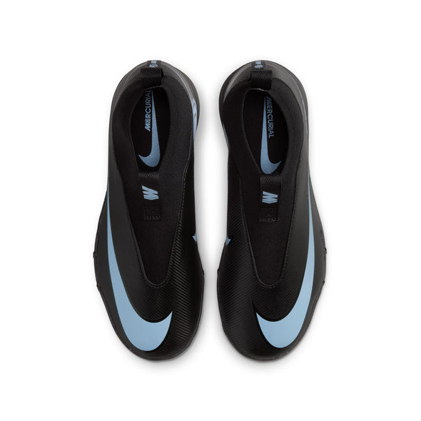 Nike Junior Zoom Mercurial Superfly 10 Academy TF Turf Soccer Cleats- Black/Ice Blue