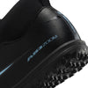 Nike Junior Zoom Mercurial Superfly 10 Academy TF Turf Soccer Cleats- Black/Ice Blue
