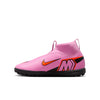 Nike Junior Zoom Mercurial Superfly 10 Academy TF Turf Soccer Cleats- Magic Flamingo/Black/ Crimson