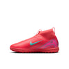 Nike Junior Zoom Mercurial Superfly 10 Academy TF Soccer Cleats-Ember Glow/Aurora Green