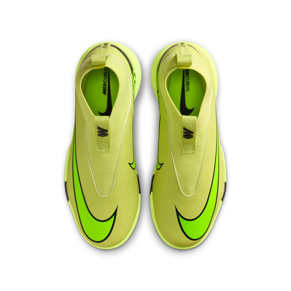 Nike Junior Zoom Mercurial Superfly 10 Academy IC Indoor Soccer Shoes- - Limelight/Volt/ Hyper Crimson