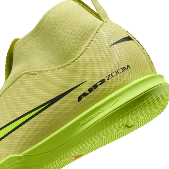 Nike Junior Zoom Mercurial Superfly 10 Academy IC Indoor Soccer Shoes- - Limelight/Volt/ Hyper Crimson