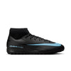 Nike Mercurial Superfly 10 Academy TF Turf Soccer Cleats-Black/Ice Blue