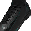 Nike Air Zoom Mercurial Superfly 10 Academy TF Soccer Cleat -Black/Black-Deep Jungle