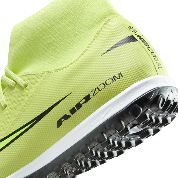 Nike Mercurial Superfly 10 Academy TF Turf Soccer Cleats- Limelight/Volt/ Hyper Crimson