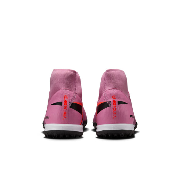 Nike Mercurial Superfly 10 Academy TF Turf Soccer Cleats- Magic Flamingo/Black/ Total Crimson