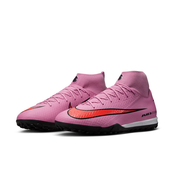 Nike Mercurial Superfly 10 Academy TF Turf Soccer Cleats- Magic Flamingo/Black/ Total Crimson