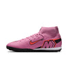 Nike Mercurial Superfly 10 Academy TF Turf Soccer Cleats- Magic Flamingo/Black/ Total Crimson