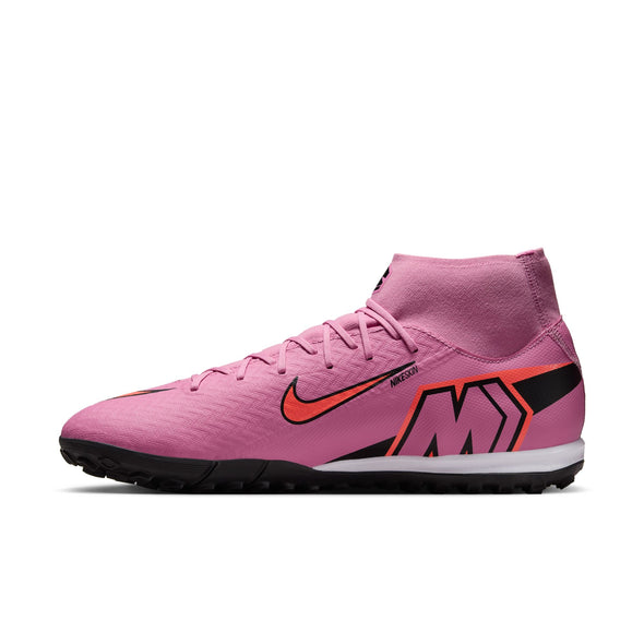 Nike Mercurial Superfly 10 Academy TF Turf Soccer Cleats- Magic Flamingo/Black/ Total Crimson