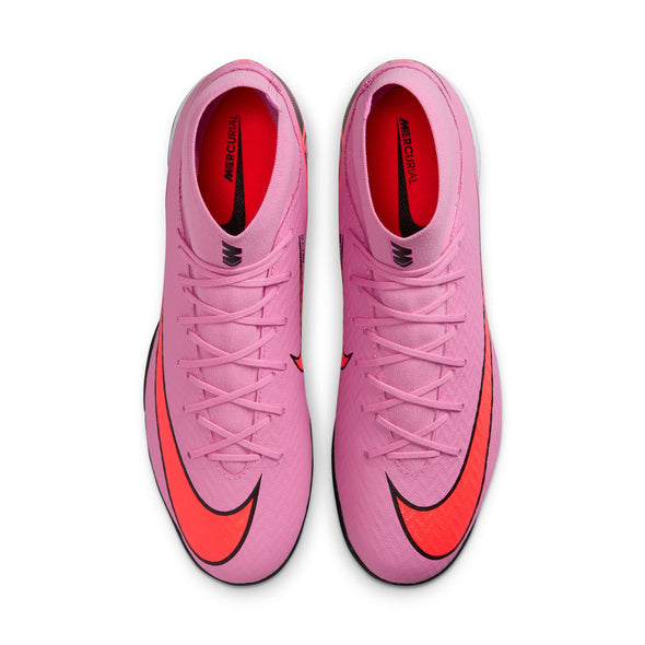 Nike Mercurial Superfly 10 Academy IC Indoor Soccer Shoes- Magic Flamingo/Black/ Total Crimson