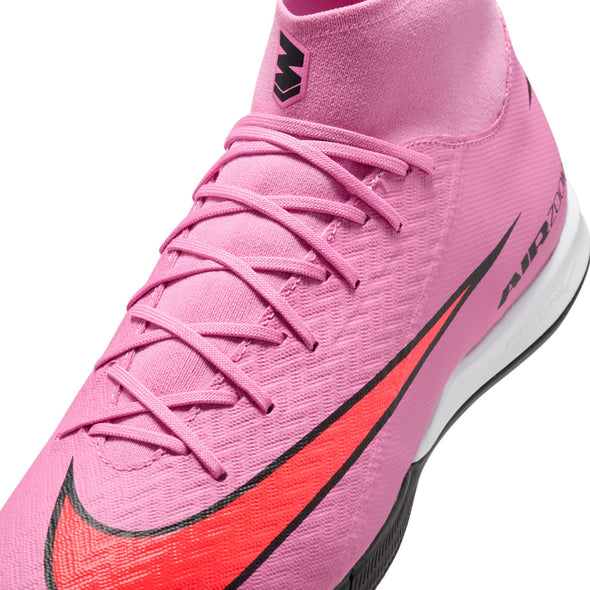 Nike Mercurial Superfly 10 Academy IC Indoor Soccer Shoes- Magic Flamingo/Black/ Total Crimson