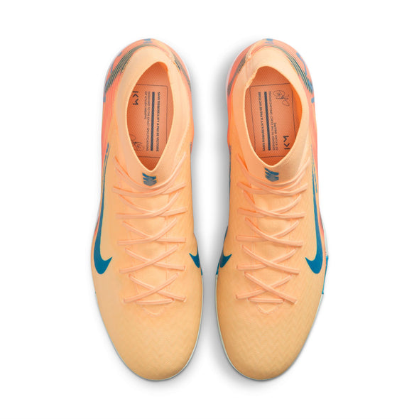 Nike Air Zoom Mercurial Superfly 10 Academy "Kylian Mbappé" TF Turf Soccer Cleats - Melon Tint/Neo Turq/ Igloo