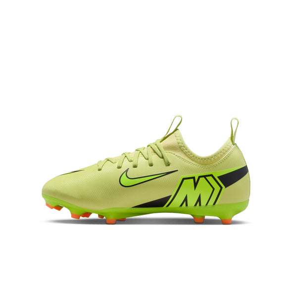 Nike Junior Mercurial Vapor 16 Academy FG Firm Ground Low-Top Soccer Cleats- Limelight/Volt/ Hyper Crimson