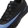 Nike Air Zoom Mercurial Vapor 16 Academy TF Turf Soccer Shoes- Black/Ice Blue