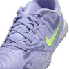 Nike United Junior Tiempo Legend 10 Academy TF Turf Soccer Cleats- Purple Agate/Barely Volt