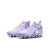 Nike United Junior Phantom Luna II Academy FG Firm Ground Soccer Cleat -Purple Agate/Barely Volt