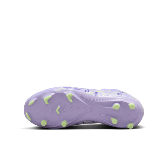 Nike United Junior Mercurial Vapor 16 Academy FG Firm Ground Soccer Cleats -Purple Agate/Barely Volt