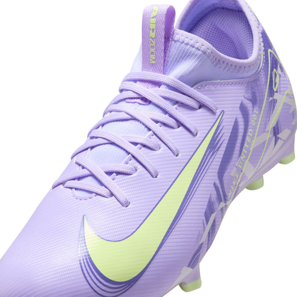 Nike United Junior Mercurial Vapor 16 Academy FG Firm Ground Soccer Cleats -Purple Agate/Barely Volt