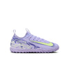 Nike United Jr. Mercurial Vapor 16 Academy TF Turf Soccer Cleats -Purple Agate/Barely Volt