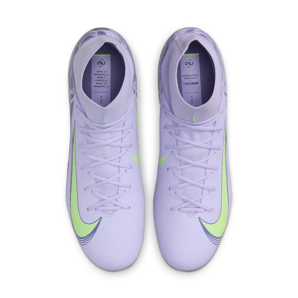 Nike United Mercurial Superfly 10 Academy FG Firm Ground Soccer Cleats-Purple Agate/Barely Volt