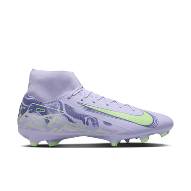 Nike United Mercurial Superfly 10 Academy FG Firm Ground Soccer Cleats-Purple Agate/Barely Volt