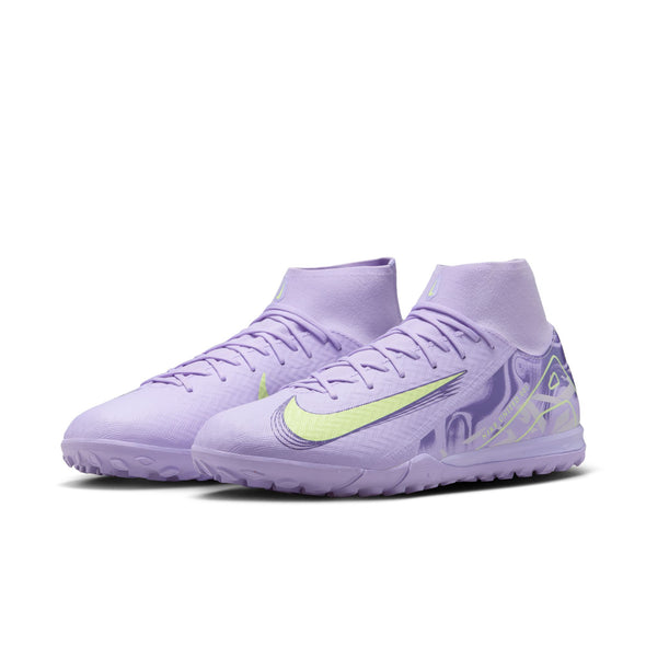 Nike United Mercurial Superfly 10 Academy TF Turf Soccer Cleats-Purple Agate/Barely Volt