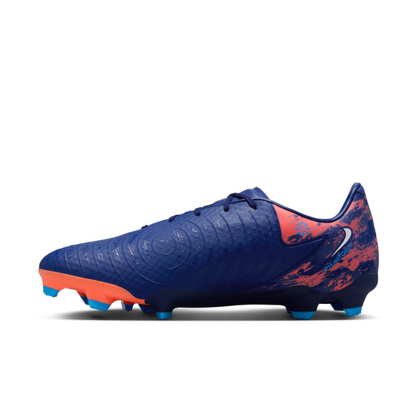 Nike Phantom GX 2 Academy "Erling Haaland" FG Firm Ground Low-Top Soccer Cleats-Blue Void/Chrome