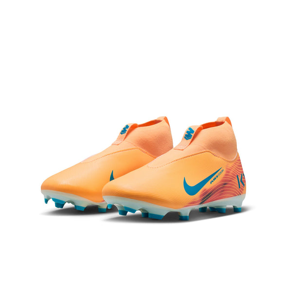 Nike Junior Zoom Mercurial Superfly 10 Academy "Kylian Mbappé" Academy FG Firm Ground Soccer Cleats- Melon Tint/Neo Turq/Igloo