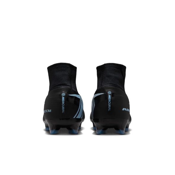 Nike Mercurial Superfly 10 Pro FG Firm Ground Soccer Cleats-Black/Ice Blue