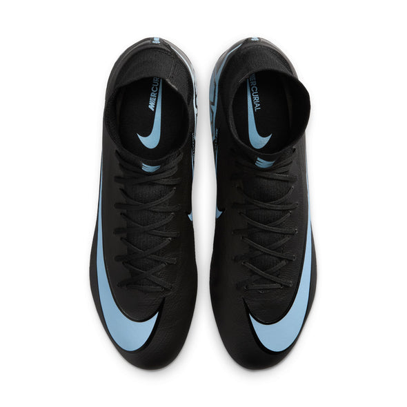 Nike Mercurial Superfly 10 Pro FG Firm Ground Soccer Cleats-Black/Ice Blue