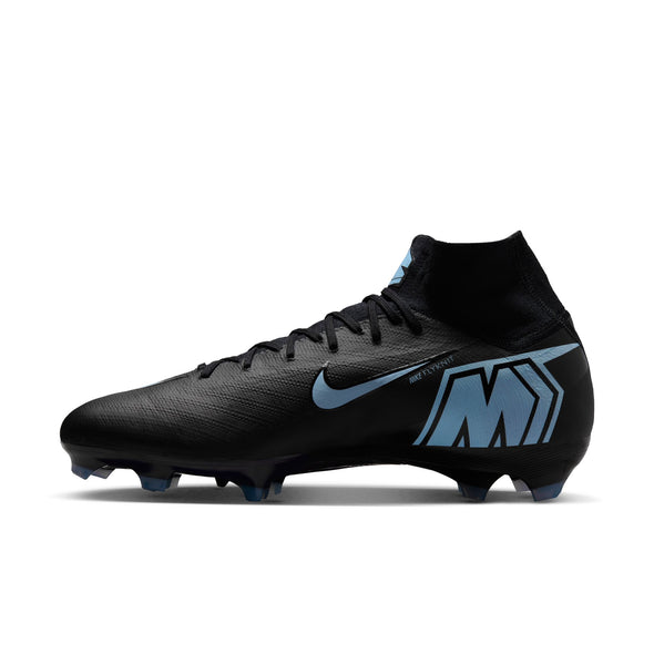 Nike Mercurial Superfly 10 Pro FG Firm Ground Soccer Cleats-Black/Ice Blue