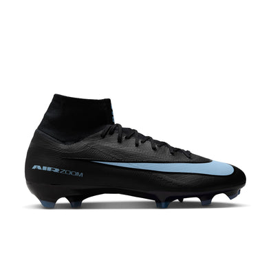 Nike Mercurial Superfly 10 Pro FG Firm Ground Soccer Cleats-Black/Ice Blue