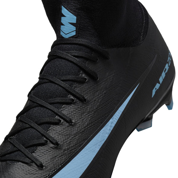 Nike Mercurial Superfly 10 Pro FG Firm Ground Soccer Cleats-Black/Ice Blue