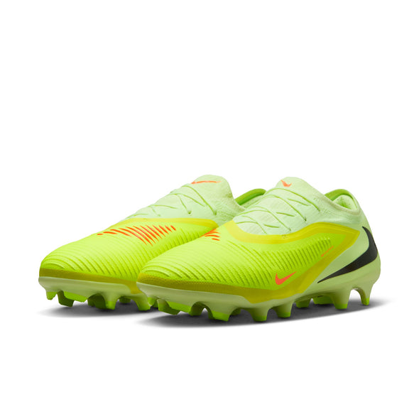 Nike Phantom 6 Low Pro FG Firm-Ground Soccer Cleats - Hyper Crimson/Black/ Limelight