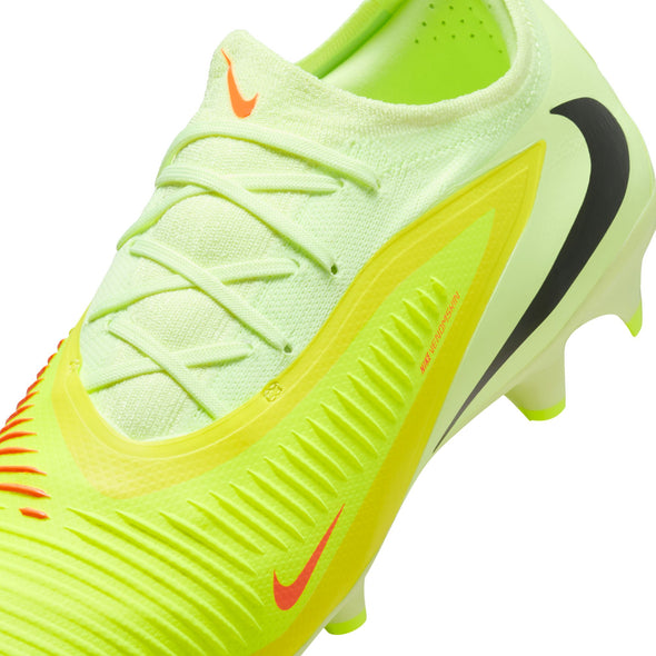 Nike Phantom 6 Low Pro FG Firm-Ground Soccer Cleats - Hyper Crimson/Black/ Limelight