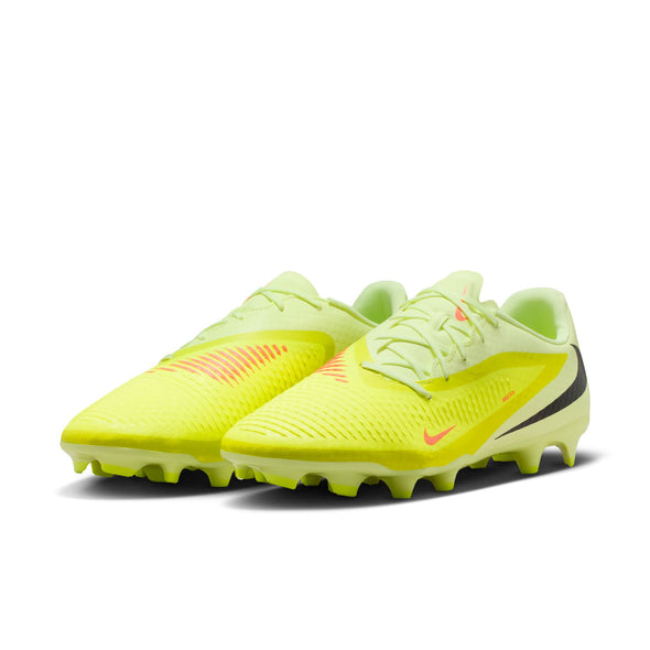 Nike Phantom 6 Low Academy FG Firm Ground Soccer Cleats-  Hyper Crimson/Black/ Life Lime