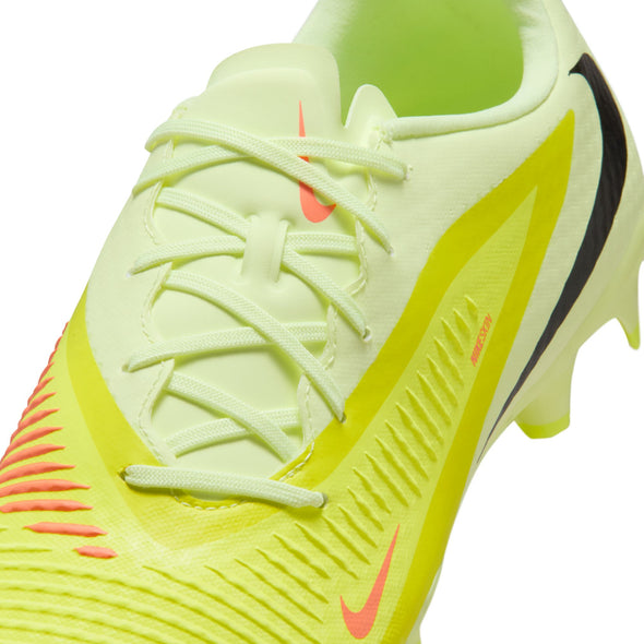 Nike Phantom 6 Low Academy FG Firm Ground Soccer Cleats-  Hyper Crimson/Black/ Life Lime
