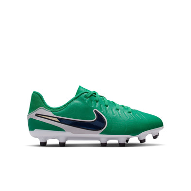Nike Junior Tiempo Legend 10 Academy FG Firm Ground Soccer Cleat -Stadium Green/Dark Obsidian