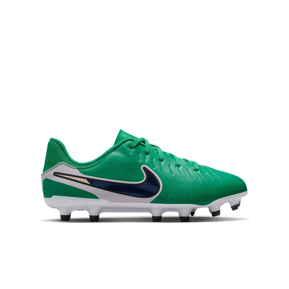 Nike Junior Tiempo Legend 10 Academy FG Firm Ground Soccer Cleat -Stadium Green/Dark Obsidian