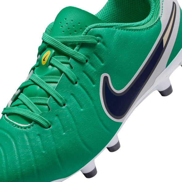 Nike Junior Tiempo Legend 10 Academy FG Firm Ground Soccer Cleat -Stadium Green/Dark Obsidian