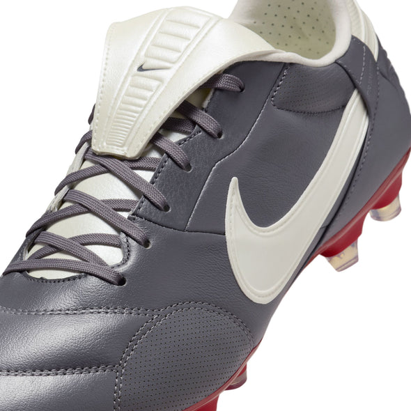 Nike Premier III FG Firm Ground Soccer Cleats - Light Graphite/Metallic Summit/White/Varsity Red
