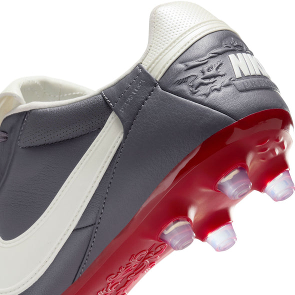 Nike Premier III FG Firm Ground Soccer Cleats - Light Graphite/Metallic Summit/White/Varsity Red