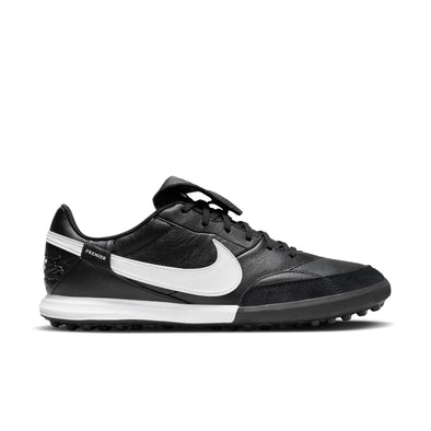 The Nike Premier 3 TF Artificial Turf Soccer Cleats - Black/White