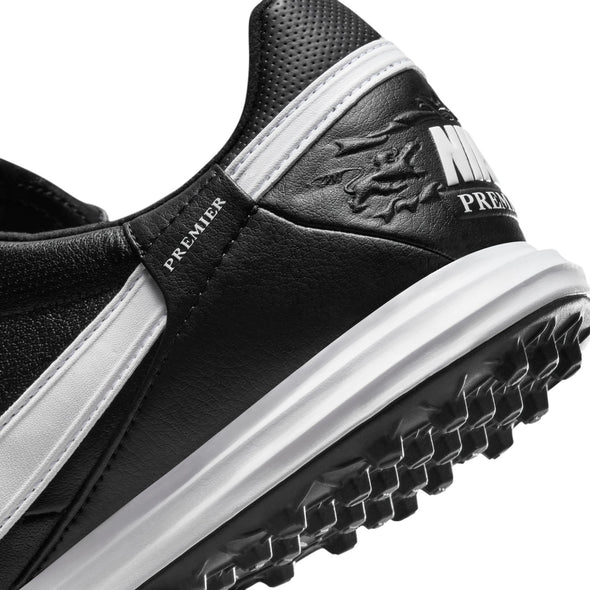 The Nike Premier 3 TF Artificial Turf Soccer Cleats - Black/White